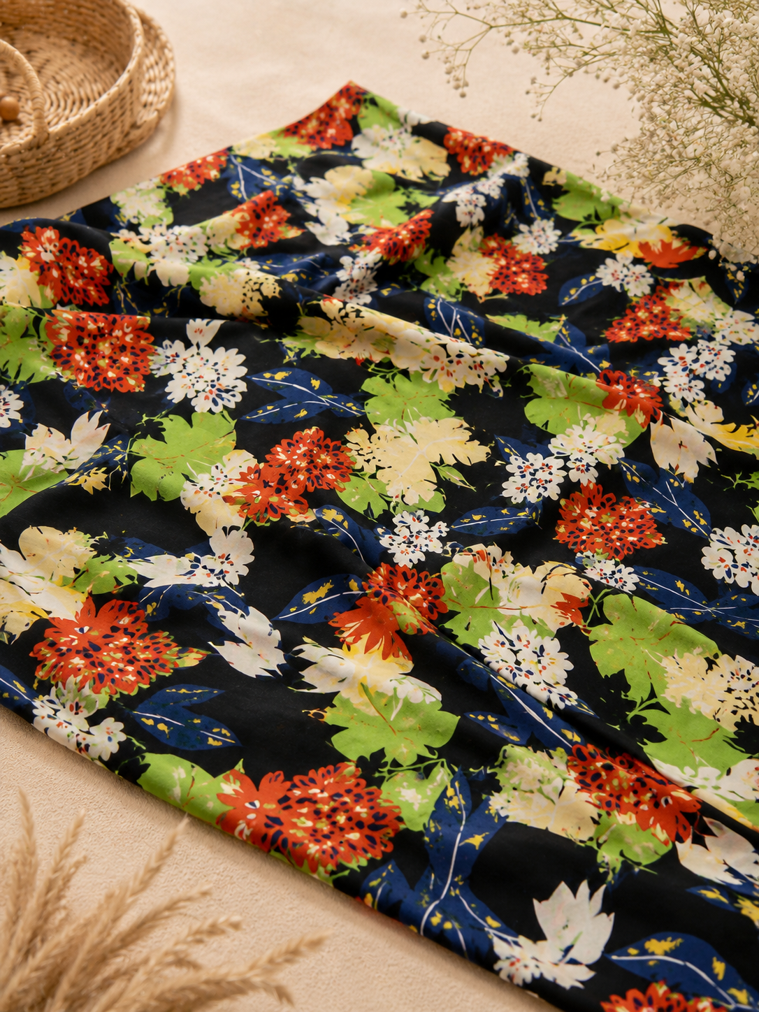 Black Printed 2piece printed Lawn - Printed Shirt and Trouser