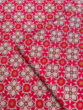 Khaddar Unstiched - Red base floral - 2pc winter printed suit