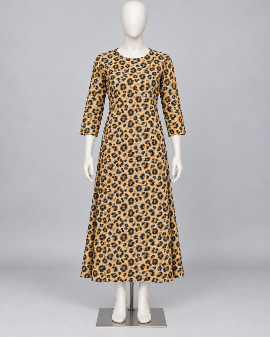 Leopard Print Linen Fabric – Premium Women’s fall Unstitched Suit