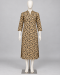 Leopard Print Linen Fabric – Premium Women’s fall Unstitched Suit