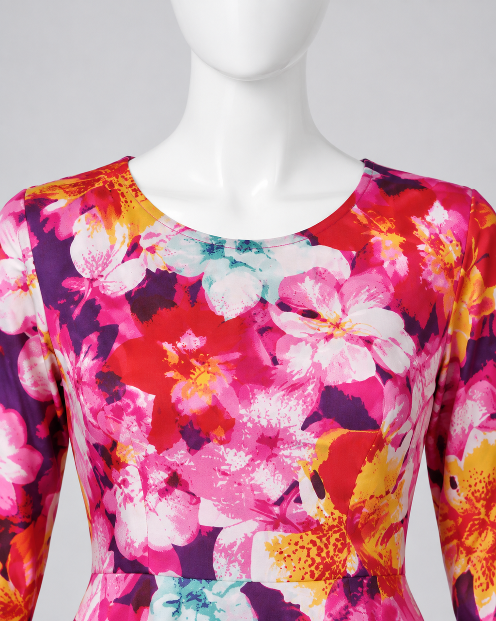 Multicolor Floral Printed Linen Fabric – Women’s Fall Unstitched Suit