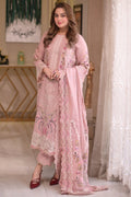 ANEELAS-3PC LAWN CHIKAN EMBROIDERED SHIRT WITH LAWN EMB DUPATTA AND TROUSER-SZ-4667