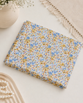 Blue Floral Printed Lawn Shirt