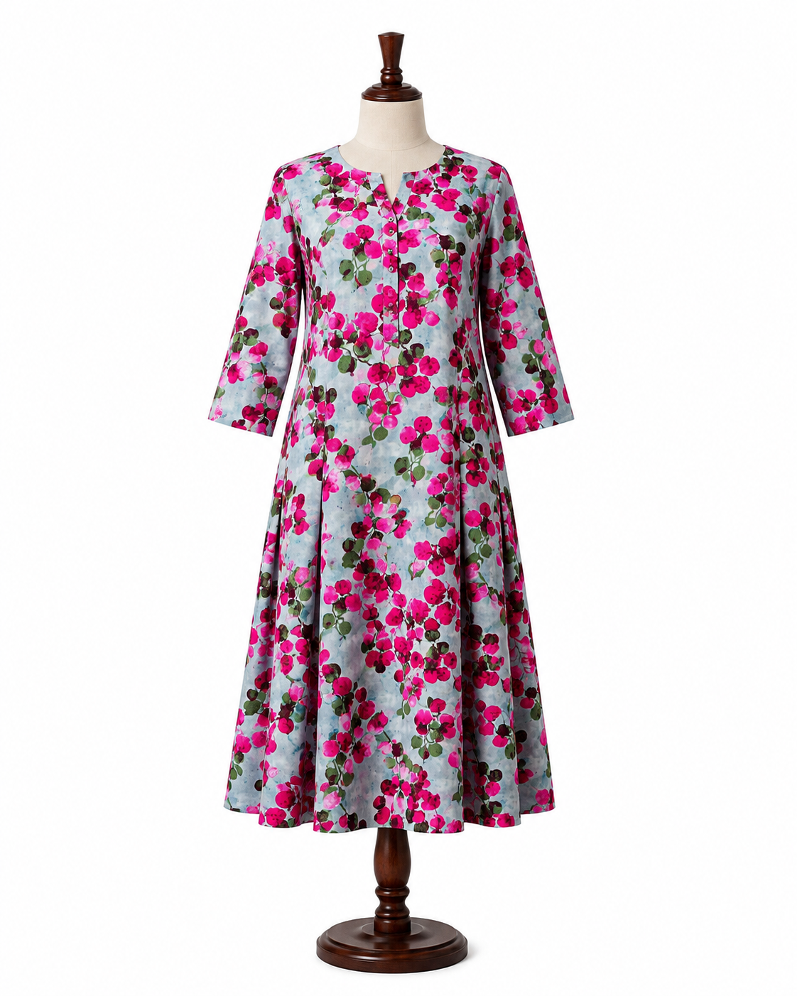 Fuchsia Vine – Floral Printed Linen