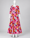 Multicolor Floral Printed Linen Fabric – Women’s Fall Unstitched Suit