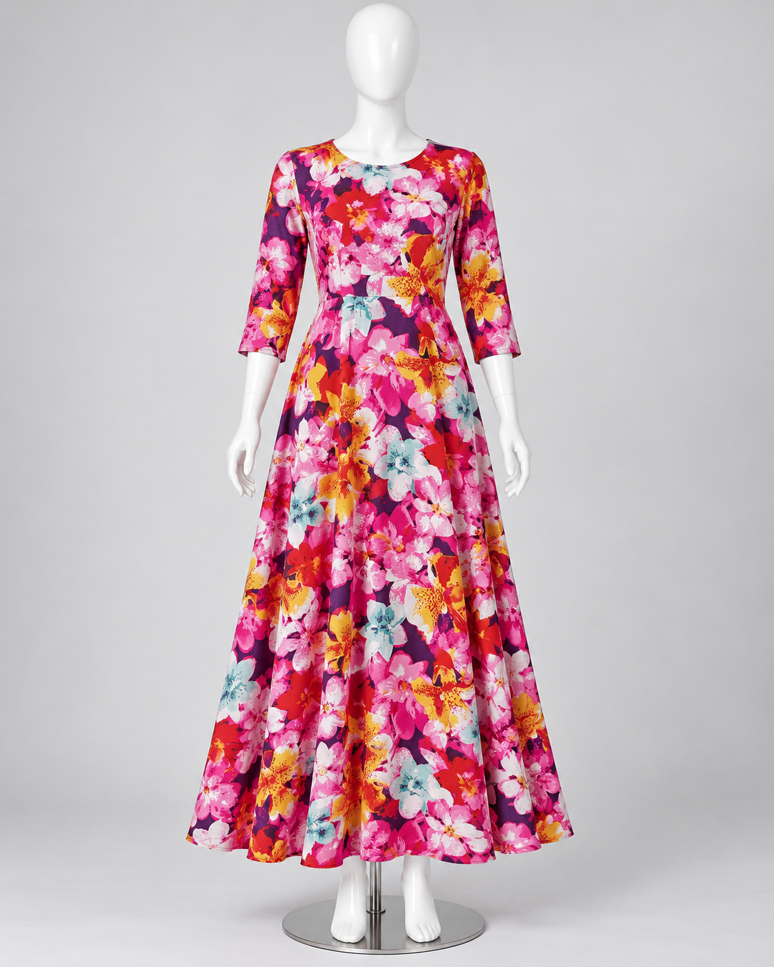 Multicolor Floral Printed Linen Fabric – Women’s Fall Unstitched Suit