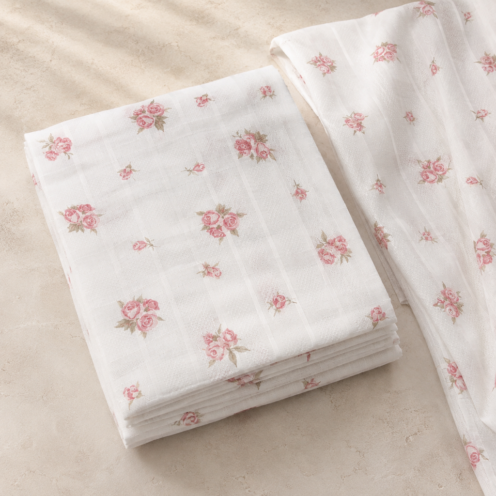 Ivory Rose Stripe 2-Piece Printed Suit