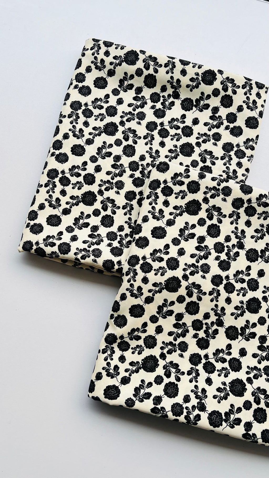 Woolen Cordouroy Creamy floral 2pc printed