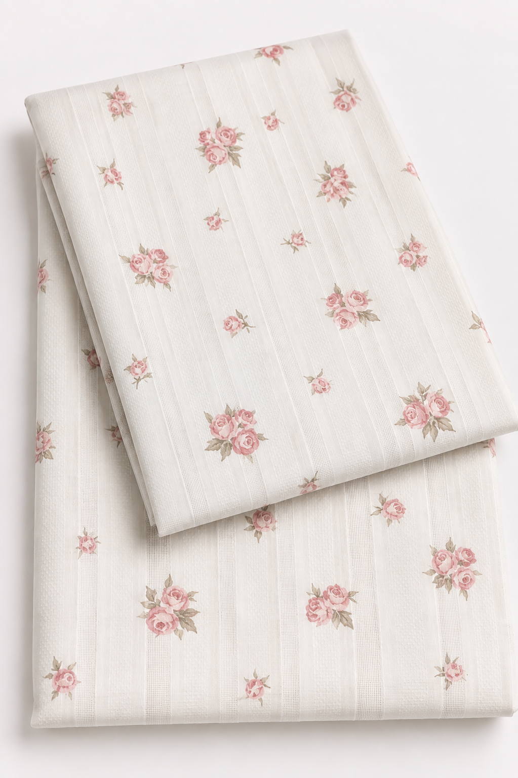 Ivory Rose Stripe 2-Piece Printed Suit