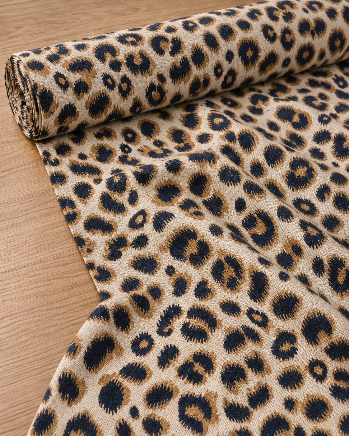 Wild Elegance – Leopard Print Unstitched Fabric