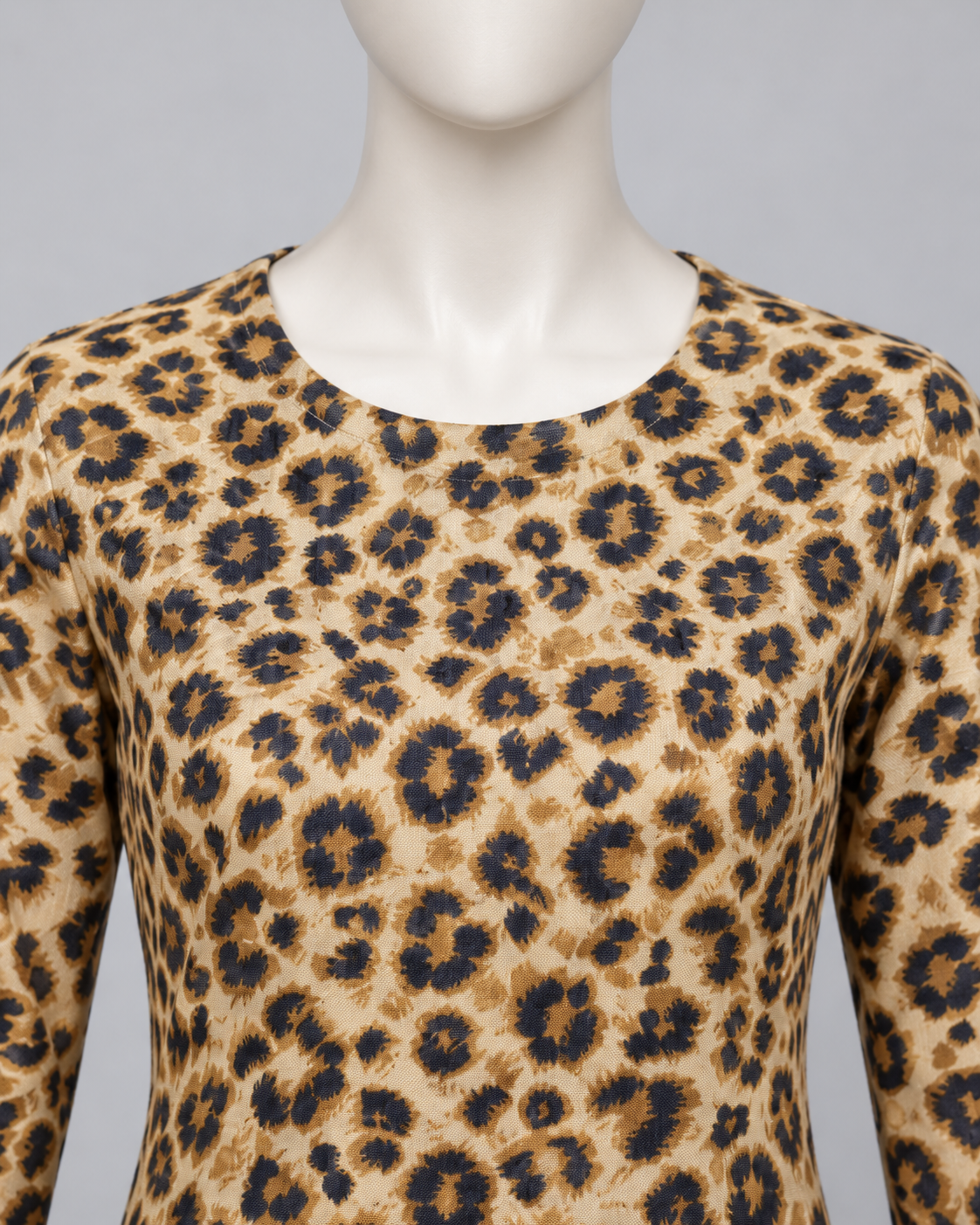 Leopard Print Linen Fabric – Premium Women’s fall Unstitched Suit