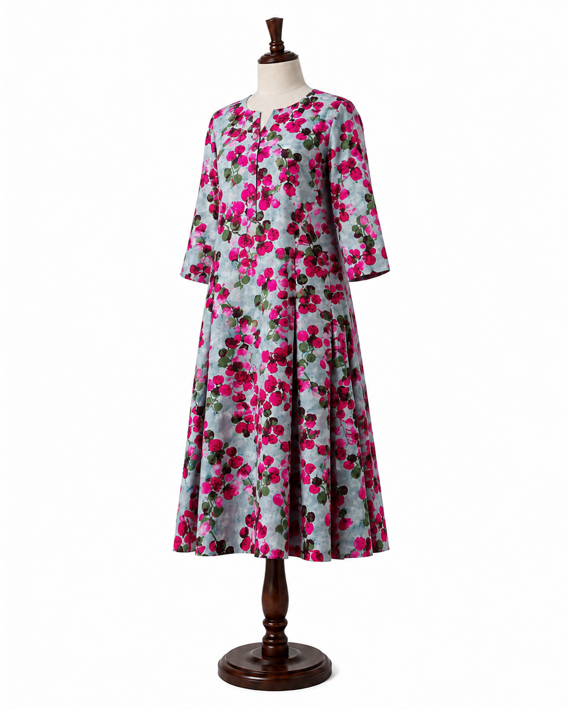 Fuchsia Vine – Floral Printed Linen