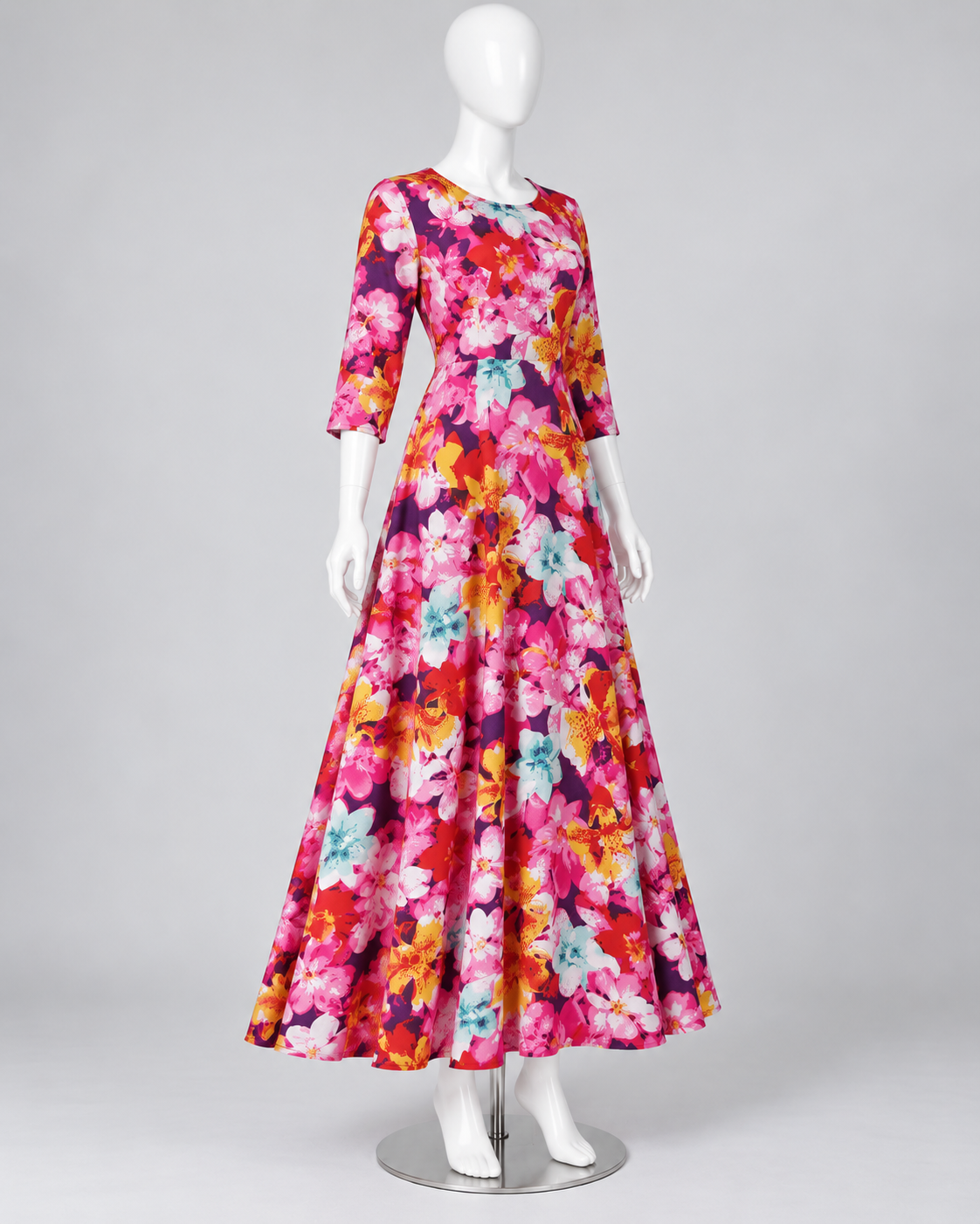 Multicolor Floral Printed Linen Fabric – Women’s Fall Unstitched Suit