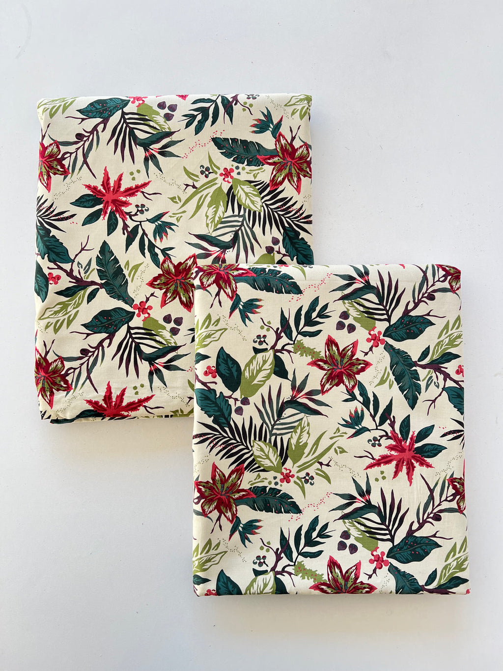 Green leafs design 2pc Courdoroy printed Suit