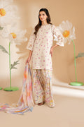 IZNIK-3PC LAWN PRINTED EMB SHIRT WITH SILK PRINTED DUPATTA AND PRINTED TROUSER-SZ-052