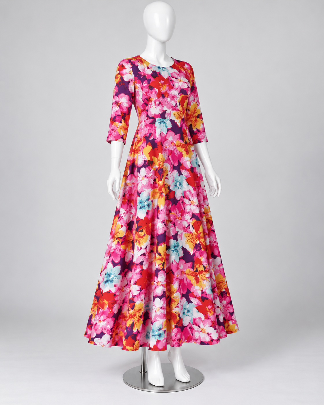 Multicolor Floral Printed Linen Fabric – Women’s Fall Unstitched Suit